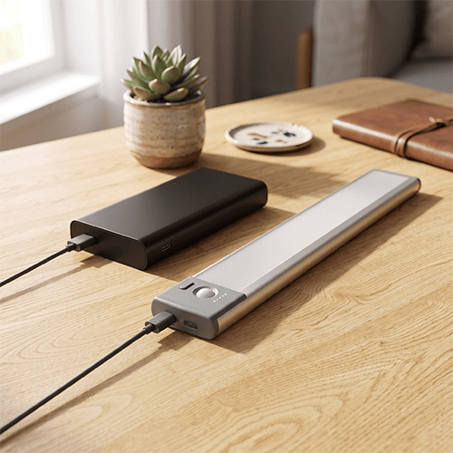 4. Recharges by Type-C and Mounts Magnetically