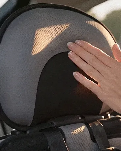 Foldable child seat cushion product setup demonstration
