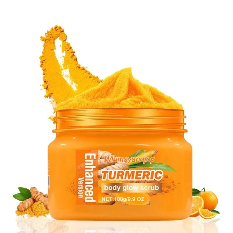 Turmeric scrub for rough body skin