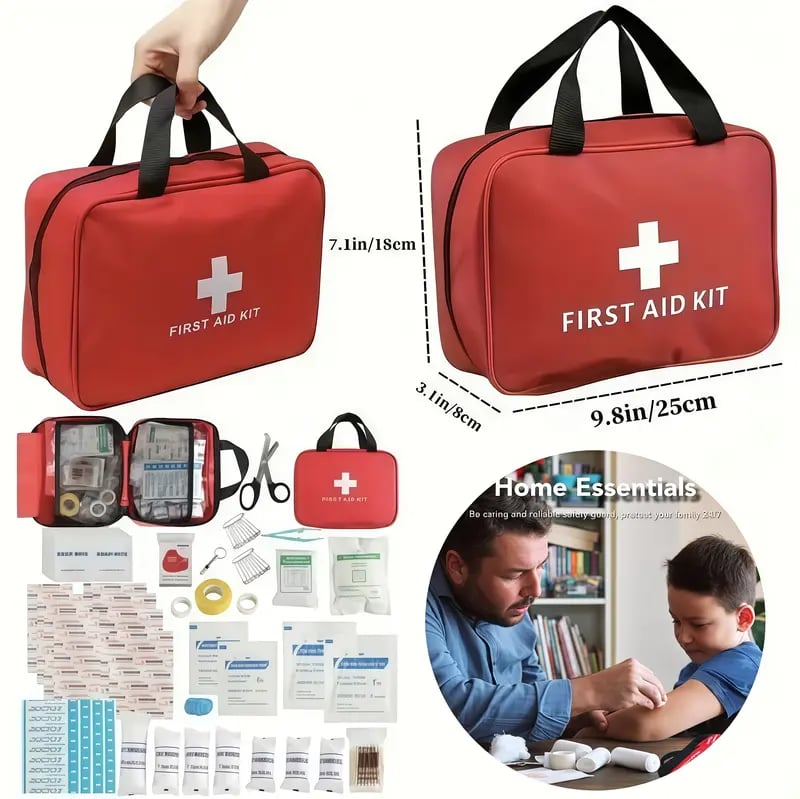 Compact and portable waterproof emergency kit for car home and outdoor Compact and portable waterproof emergency kit for car home and outdoor