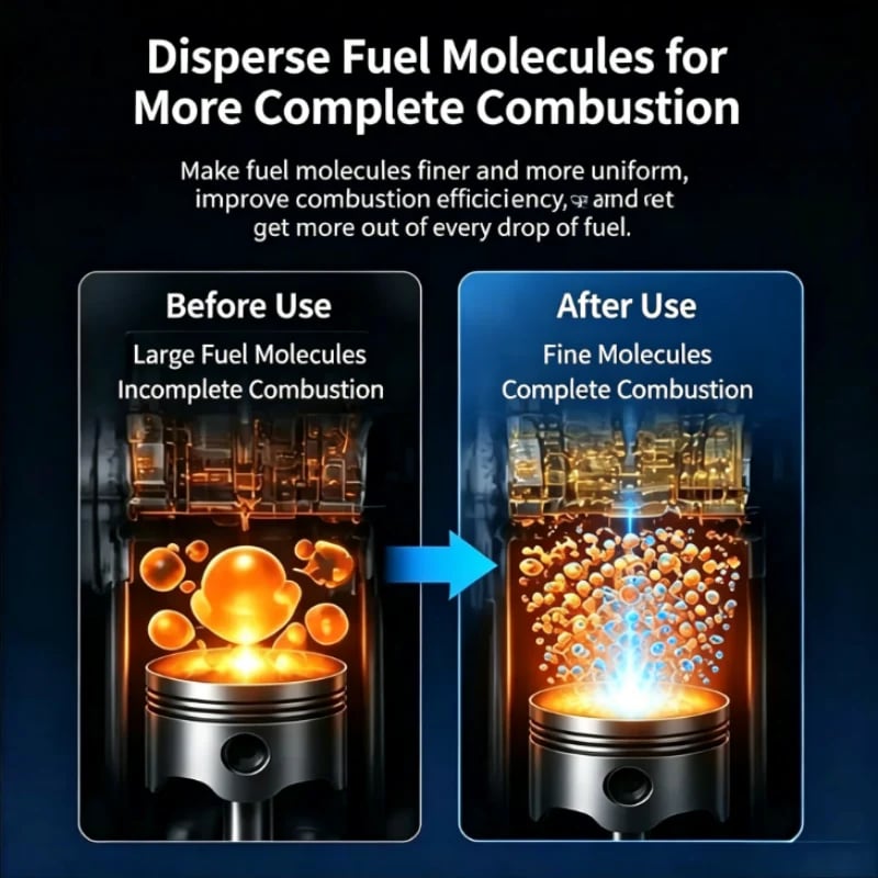 Fuel Molecular Sequencer fuel consumption illustration