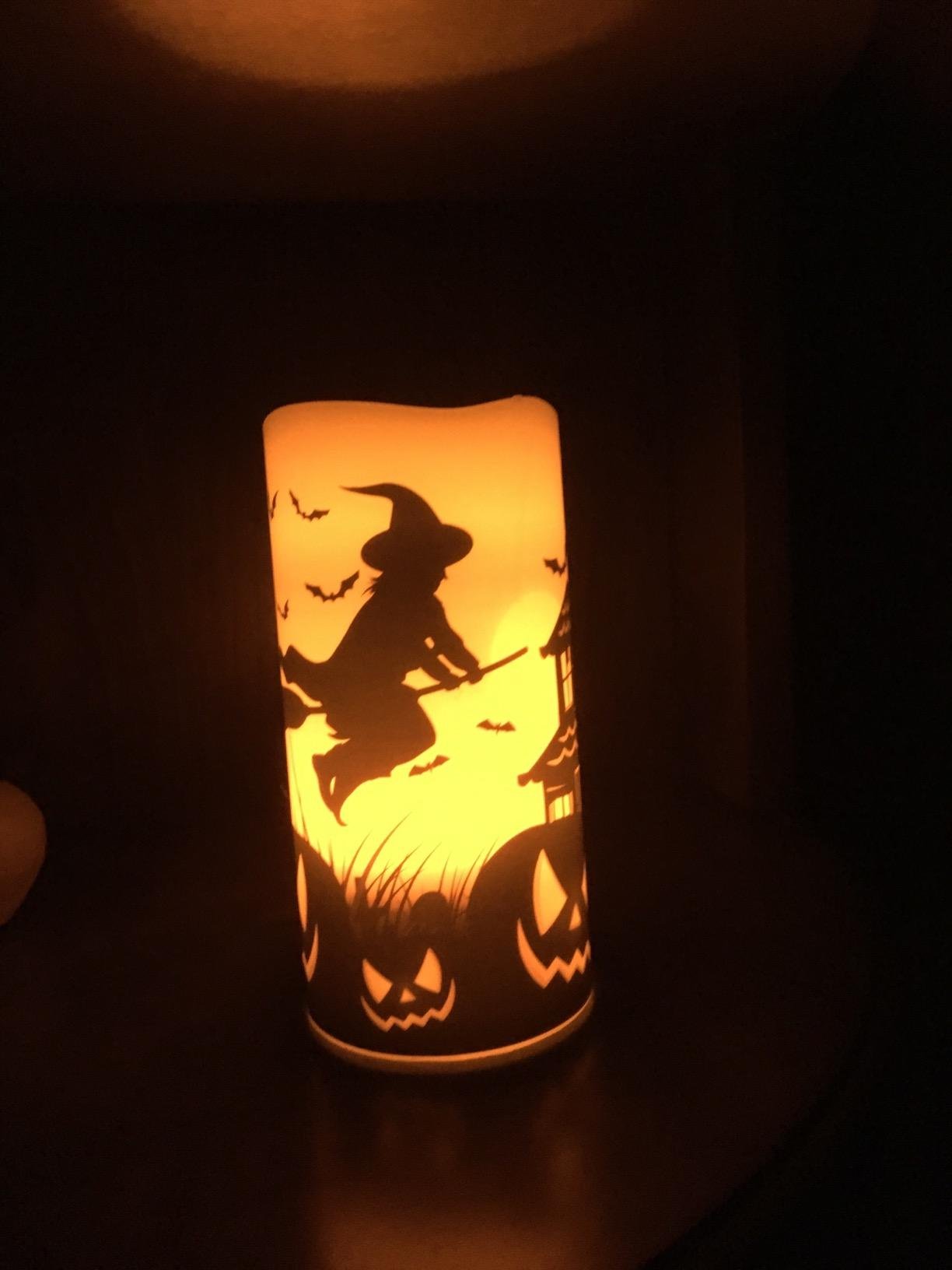 Beautiful Halloween candles with timers!!