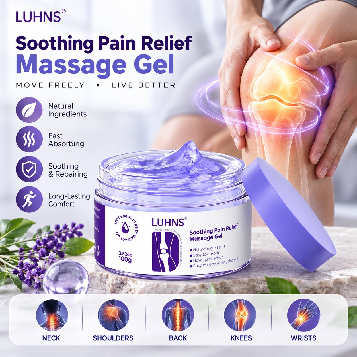 LUHNS Soothing Massage Gel