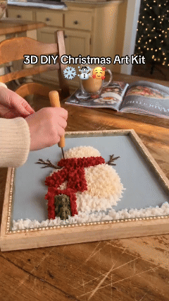 DIY Kerst Cottage Raam