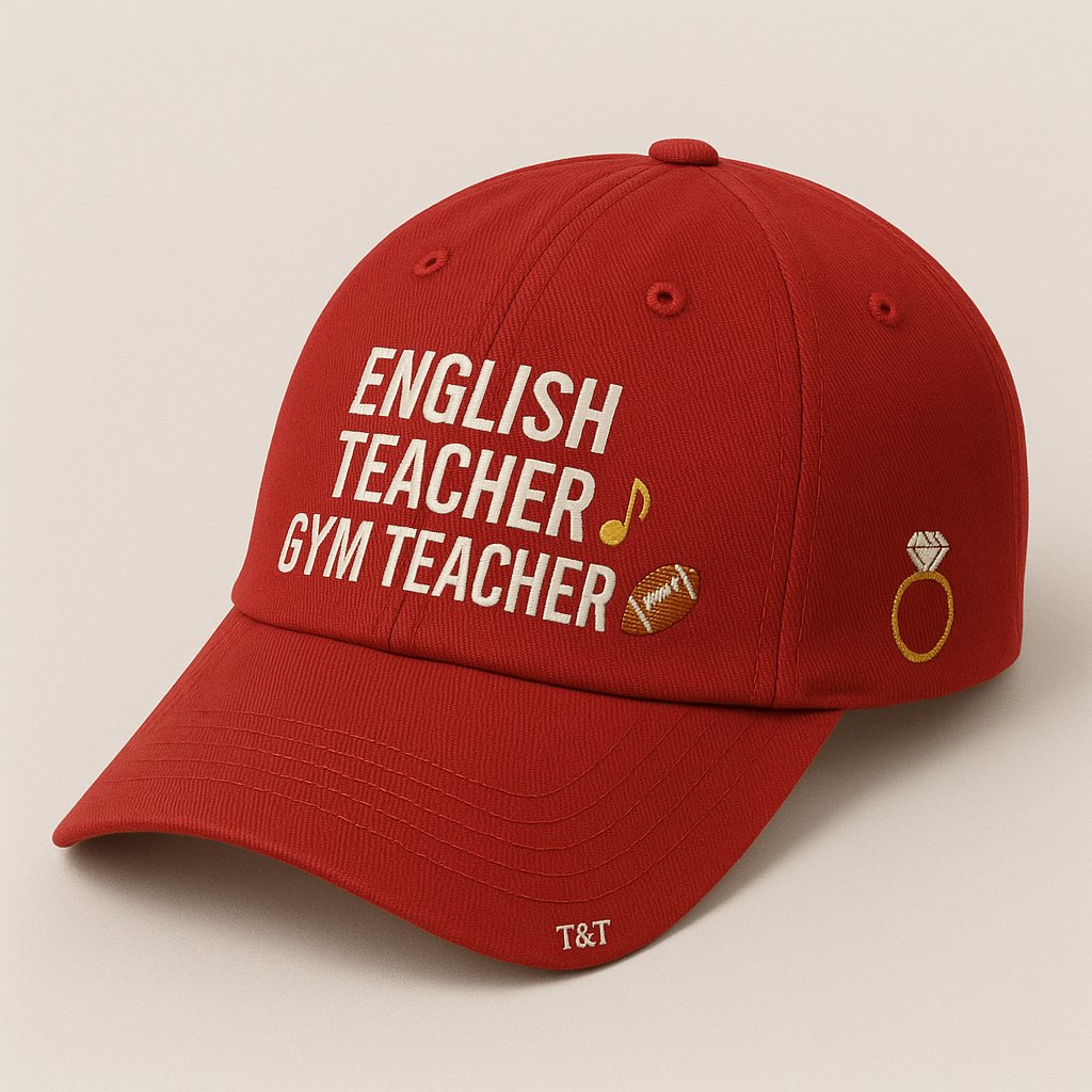 🧢 ENGLISH TEACHER 🎵 GYM TEACHER 🏈 💍 Cap