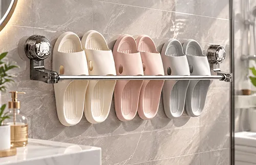Bathroom storage rack design and organization