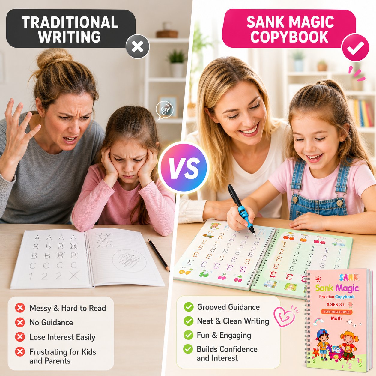 MagicBook Kids Practice Copybook Set