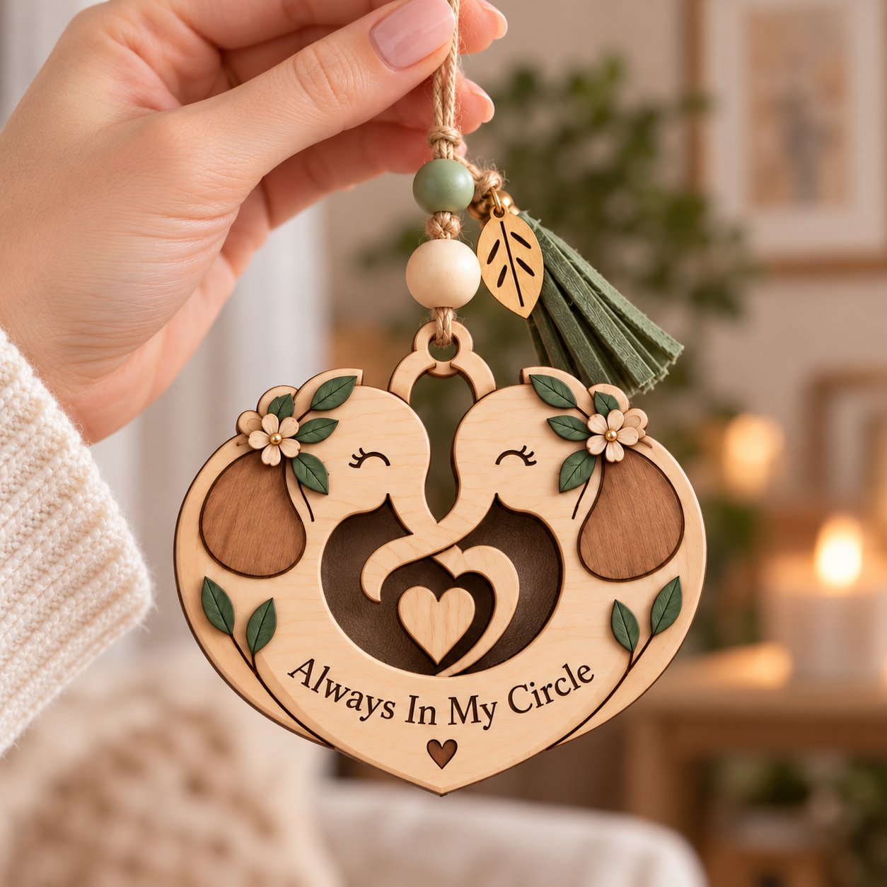 Two Elephant Heart Sisterhood Keepsake