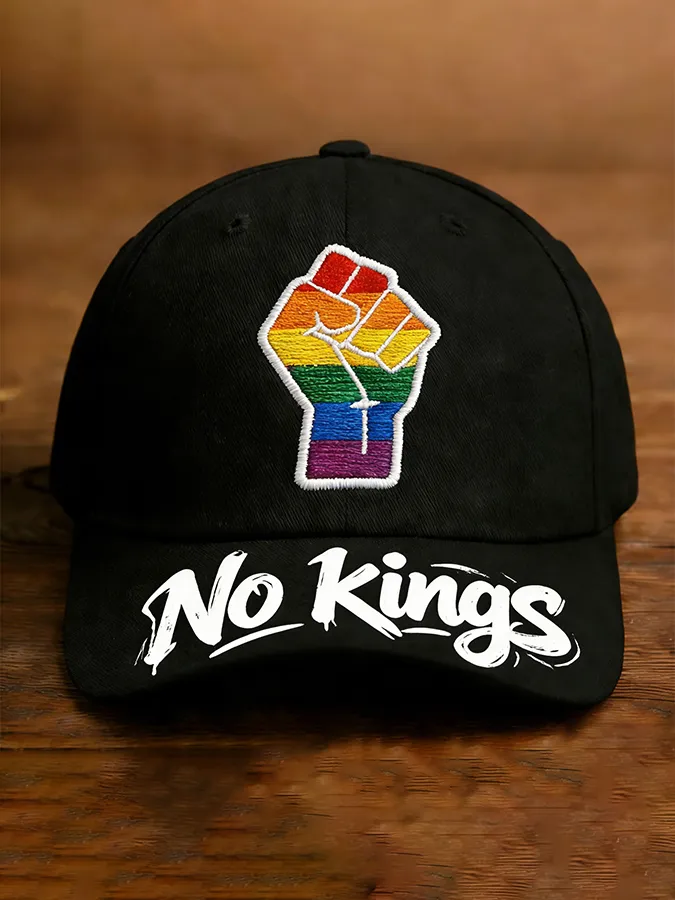 We the People Means Everyone No Kings Print Retro Baseball Cap