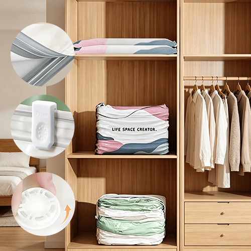 Cargkus Large-Capacity No-Pump Vacuum Storage Compression Bags