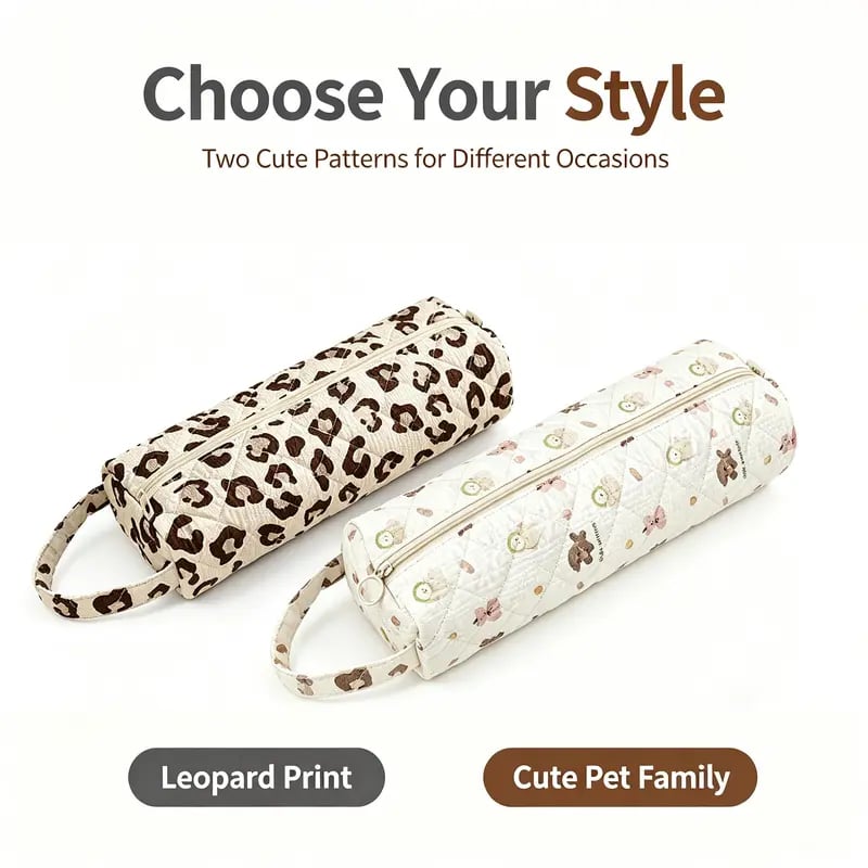 Portable quilted storage pouch with carry handle Portable quilted storage pouch with carry handle