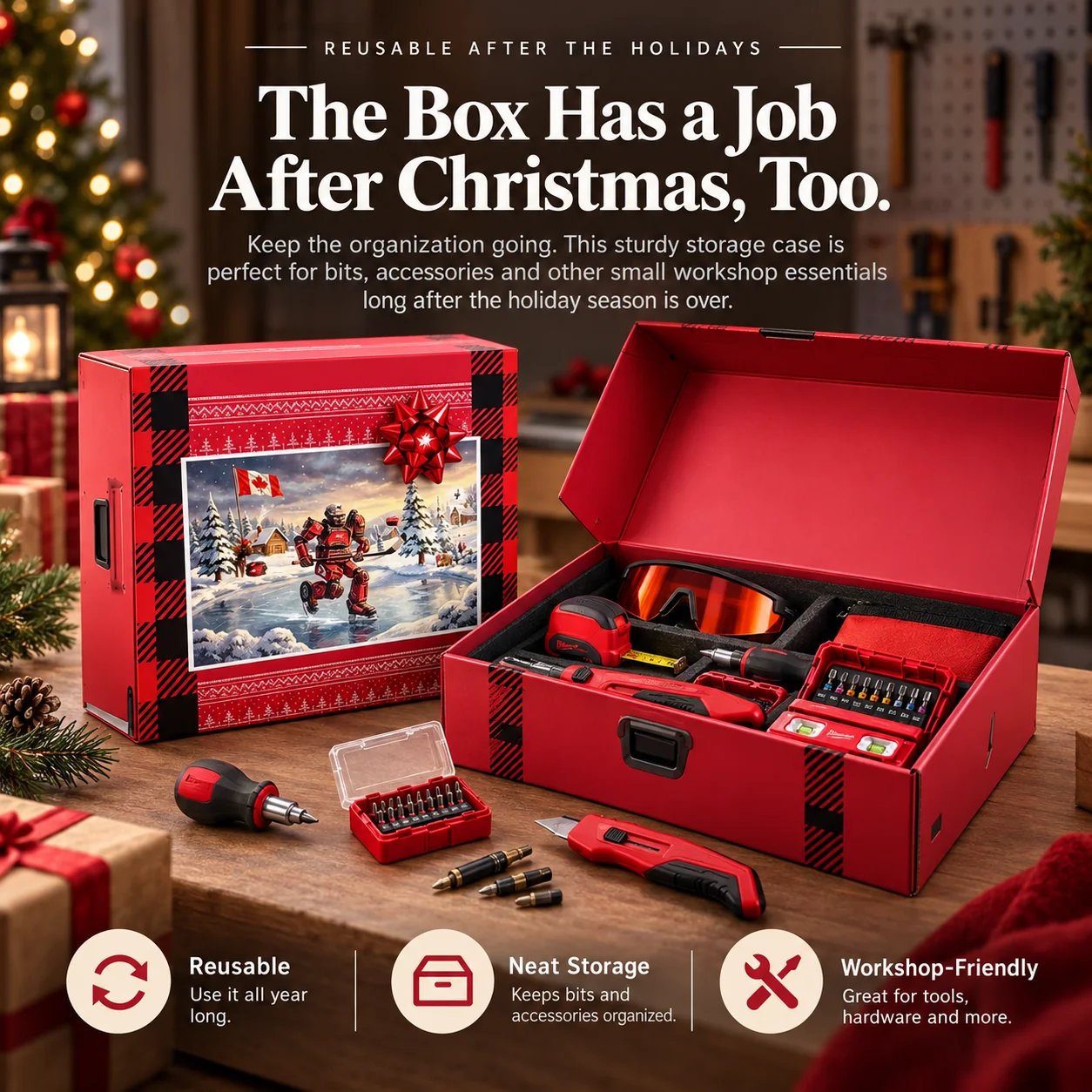 Organized tools after the Christmas countdown