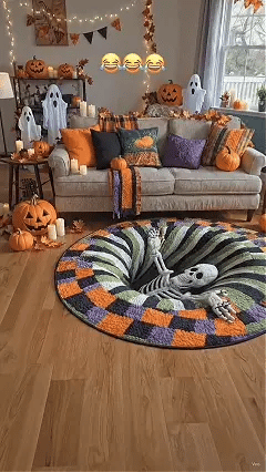 Animated skeleton vortex rug demonstration