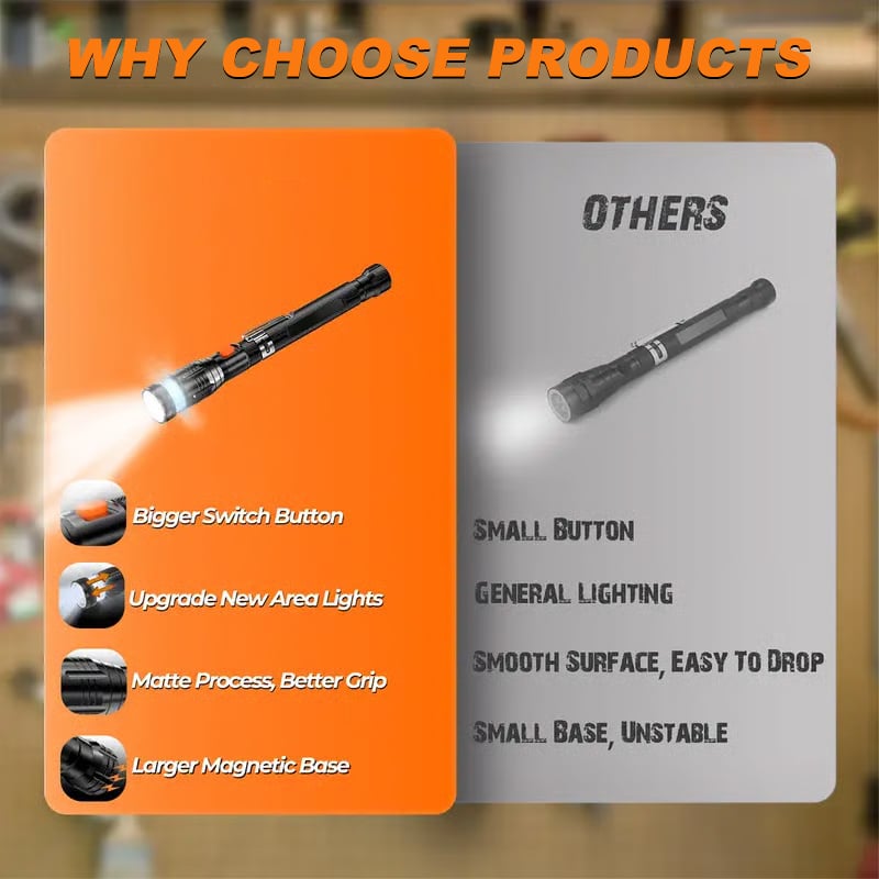 Upgraded magnetic pickup tool details