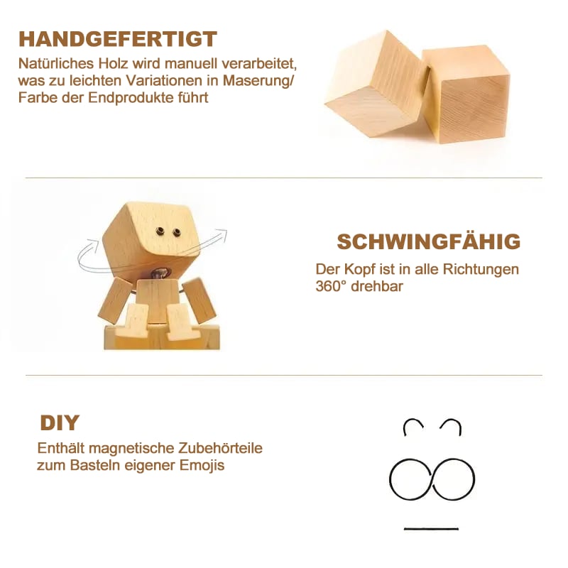 Cute wooden figure gift idea
