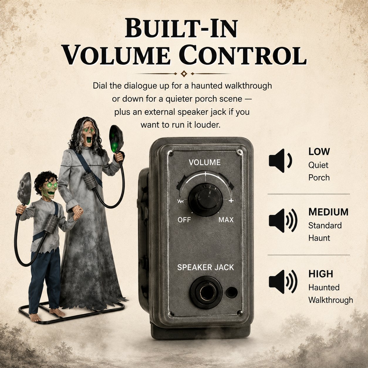 💀 Doomsday Duo Animatronic — The Power Plant Horror Story Your Neighbors Won't Forget 😱 Ideal for Yard & Porch Haunts
