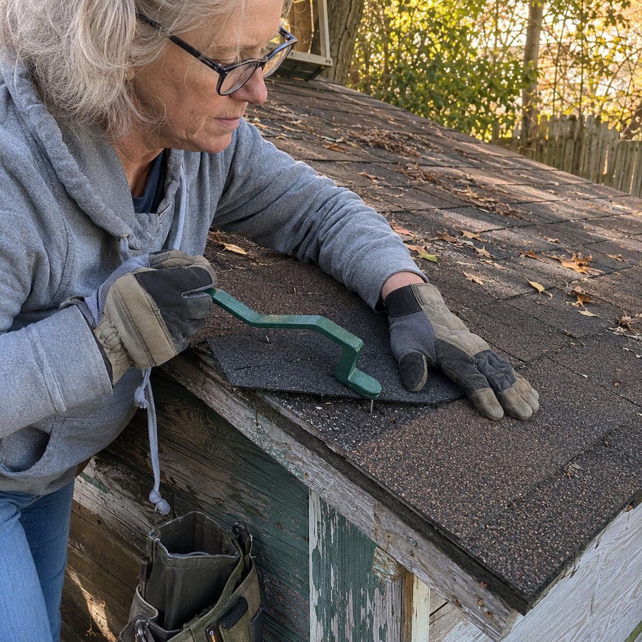 Megan R. using the Roofing Snake