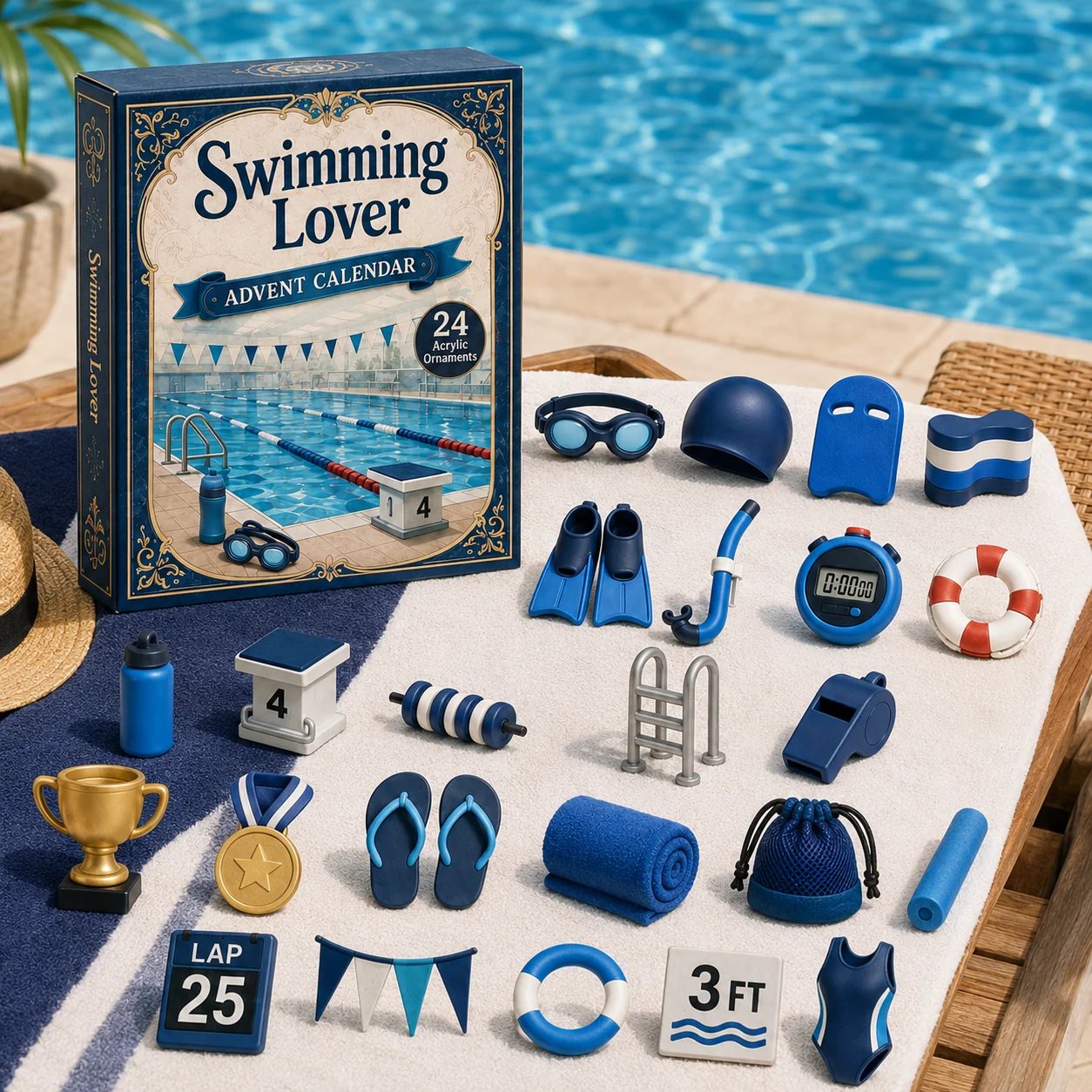 Swimming advent calendar gift for swimmer