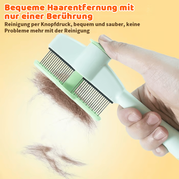 One click hair removal pet grooming brush