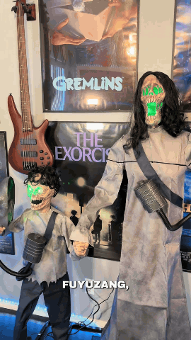 💀 Doomsday Duo Animatronic — The Power Plant Horror Story Your Neighbors Won't Forget 😱 Ideal for Yard & Porch Haunts