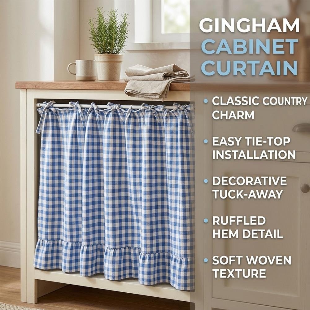 Classic gingham grid pattern