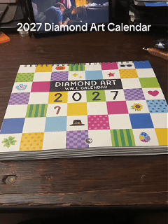 2027 Diamond Art Wall Calendar Kit
