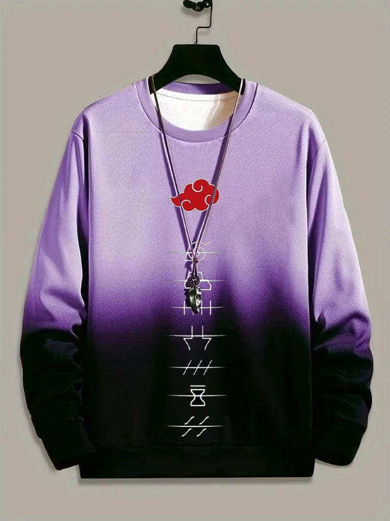 Comic Printed Crew Neck Sweatshirt