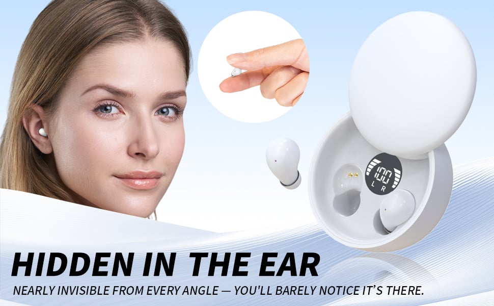 Audífonos invisibles para dormir para orejas pequeñas, ajuste suave, comodidad sin presión.