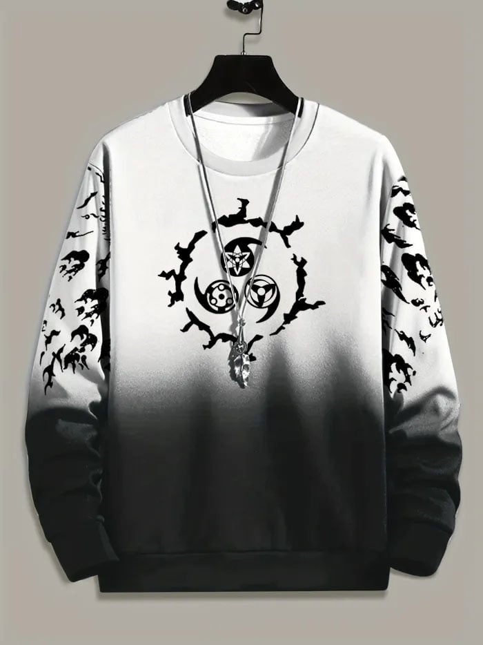 Comic Printed Crew Neck Sweatshirt