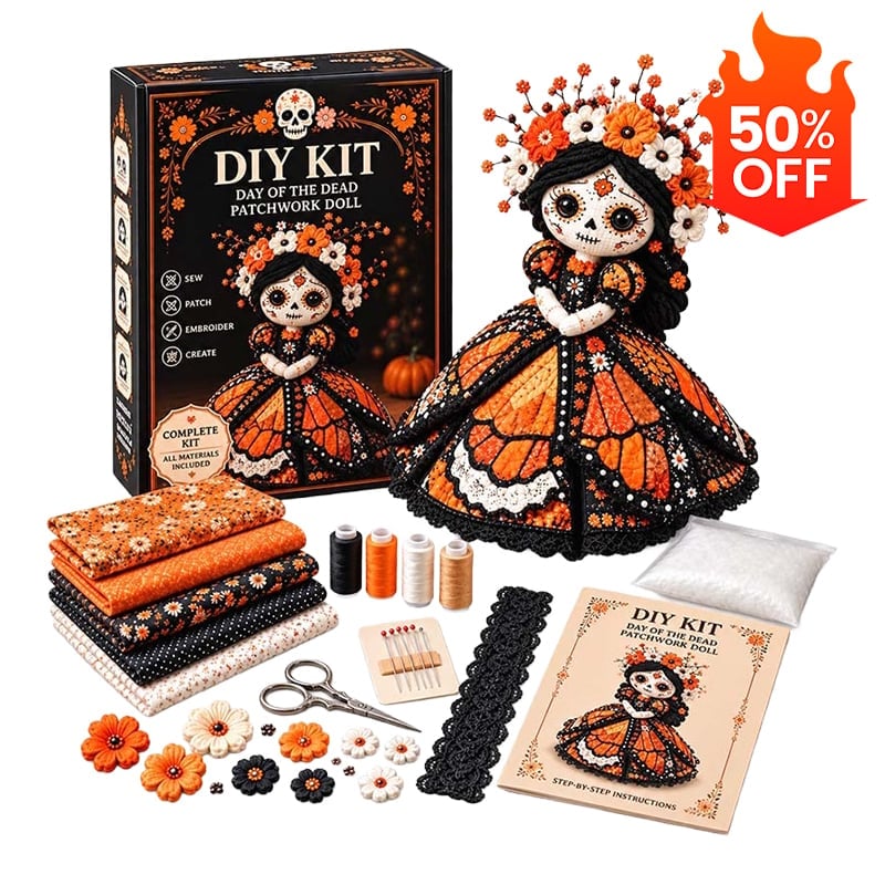 Halloween Patchwork Doll DIY Kit