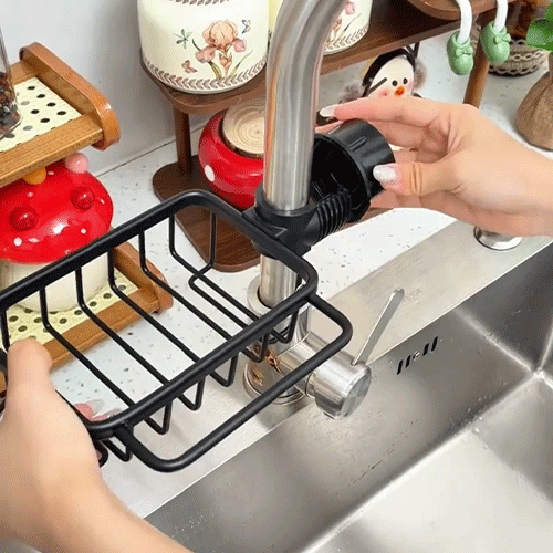 Faucet basket drainage and airflow
