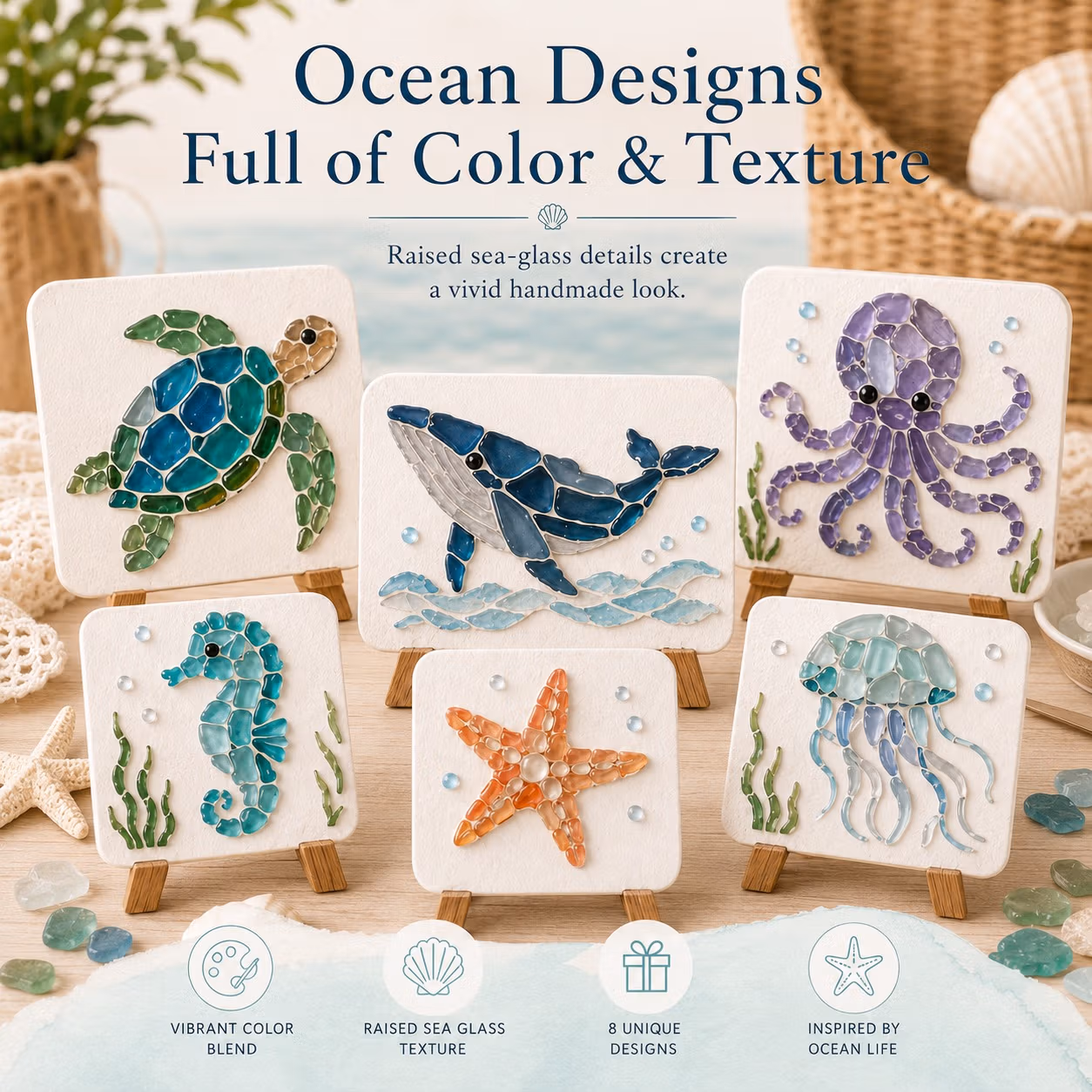 Variety of ocean design templates sea turtle dolphin whale Variety of ocean design templates sea turtle dolphin whale