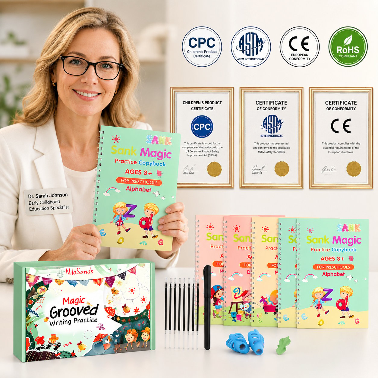 MagicBook Kids Practice Copybook Set