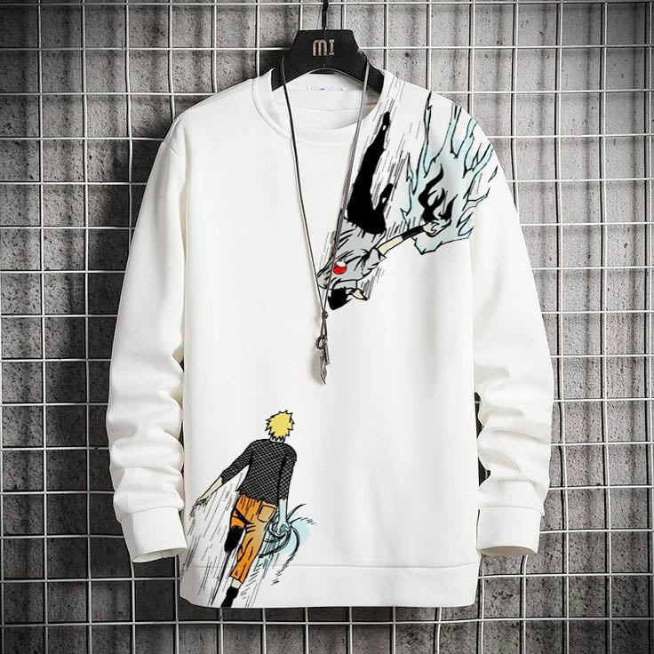 Comic Printed Crew Neck Sweatshirt