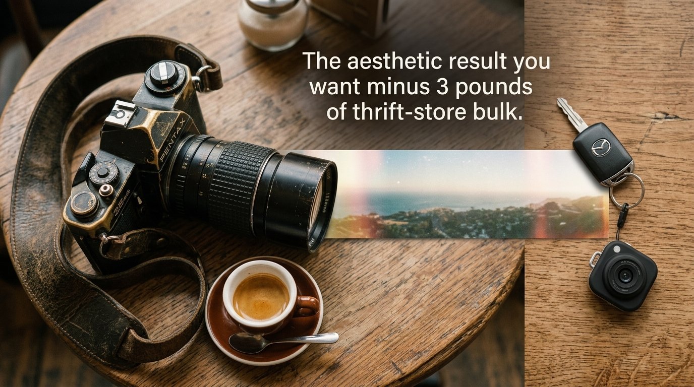 Mini digital camera lifestyle image