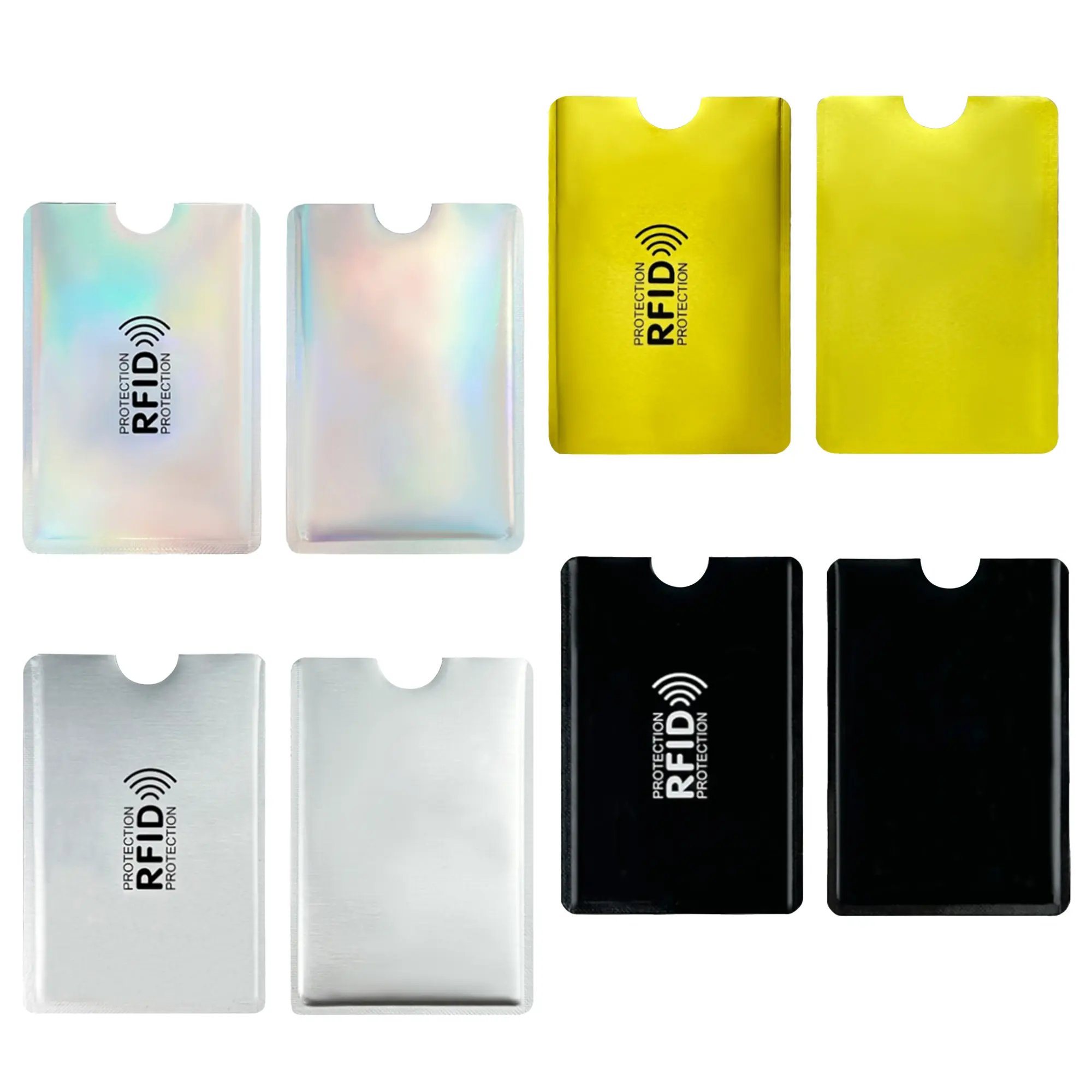 8 Counts RFID Blocking Sleeves Set – Protection for Credit & ID Cards, Slim & Lightweight Design 8 Counts RFID Blocking Sleeves Set – Protection for Credit & ID Cards, Slim & Lightweight Design