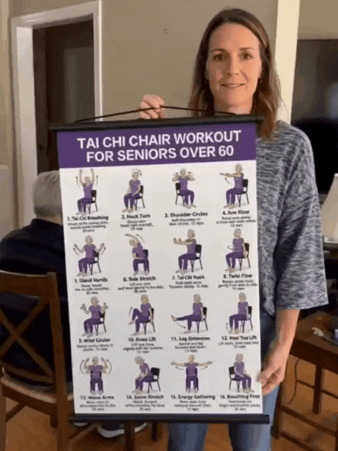 Chair Yoga Chart For Seniors