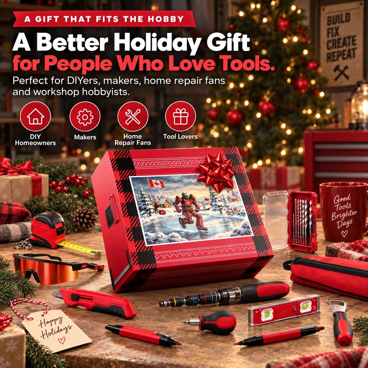 Christmas tool advent calendar gift for DIY enthusiasts