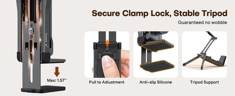 Clamp lock mechanism details Clamp lock mechanism details