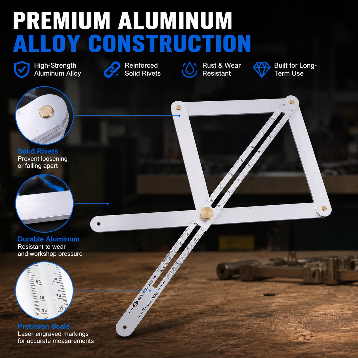 Aluminum alloy construction of angle finder