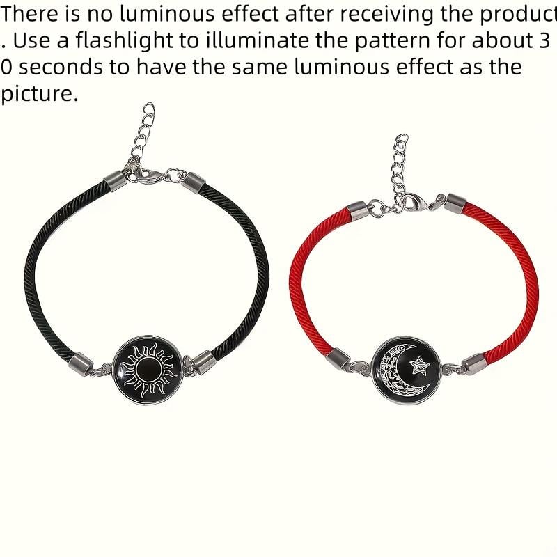 Couples Matching Bracelet – Sun & Moon Symbol of Love