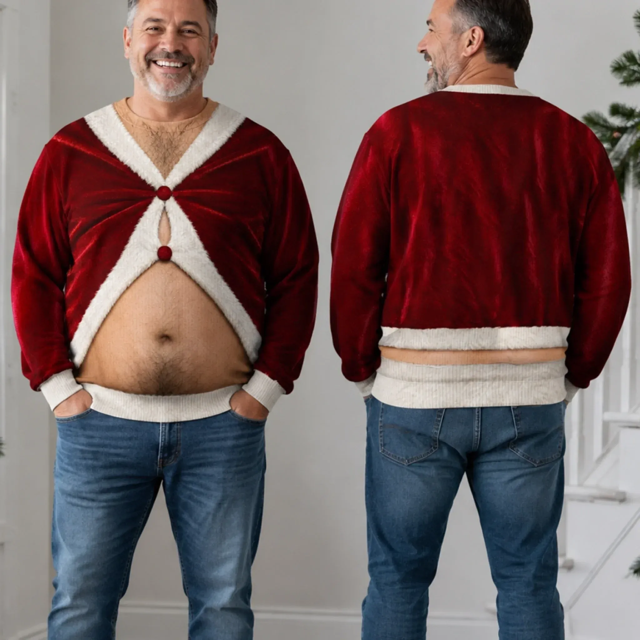 Ugly Christmas sweatshirt for holiday celebrations