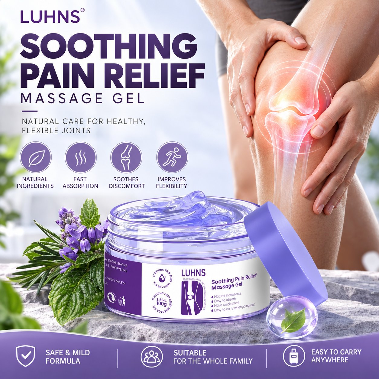 LUHNS massage gel everyday massage care