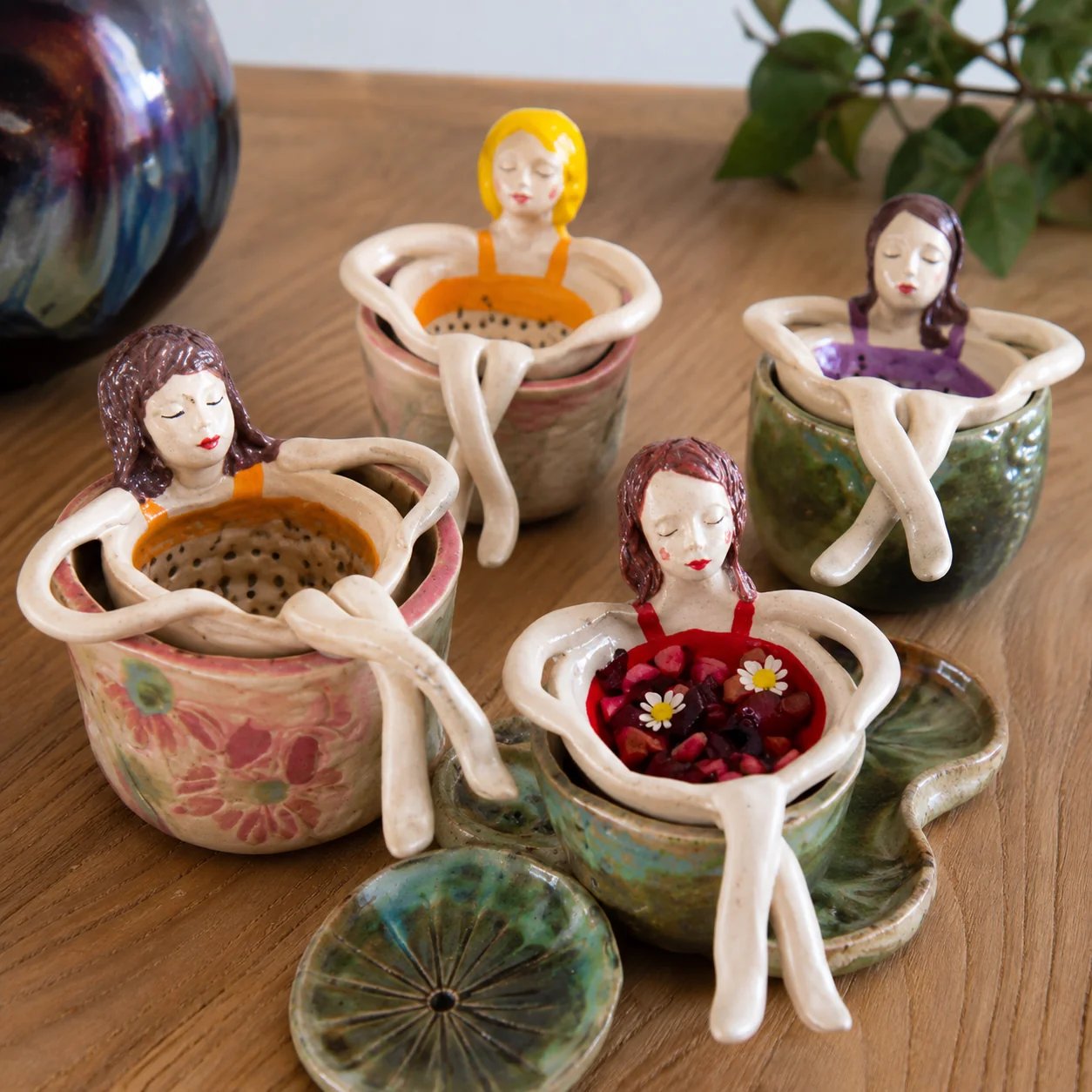 Ceramic Tea Strainer Ladies Collection