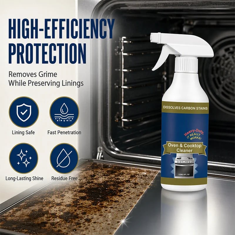 Oven lining protection cleaner