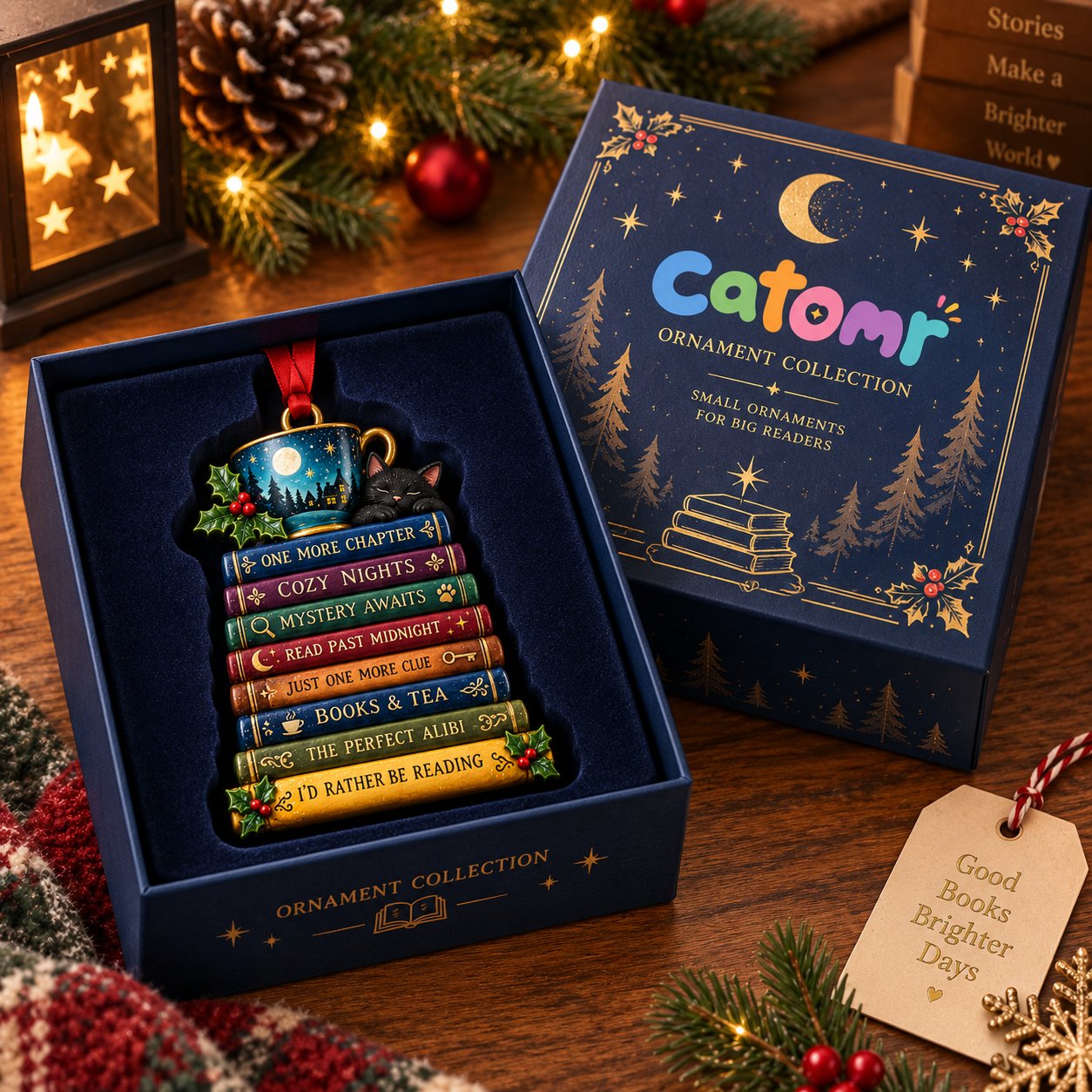 Christmas ornament presentation gift box