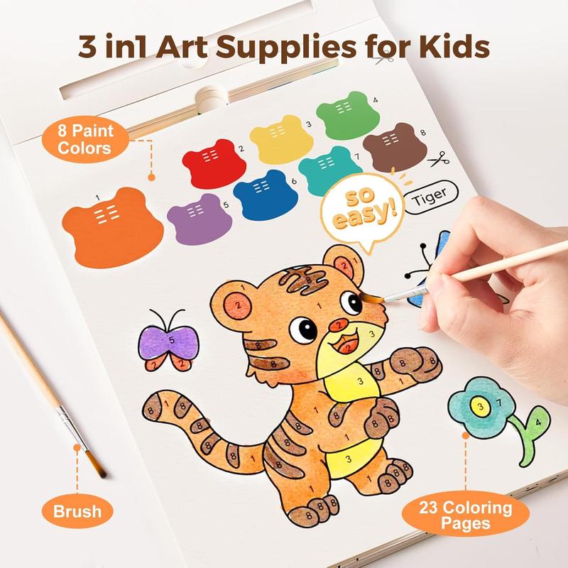 Jar Melo Paint with Water Coloring Books, Kids Watercolor Painting Sets Mess Free Art Craft Drawing Toddler Activities Toy Easter Gifts