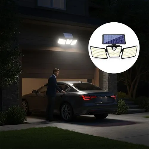 Outdoor solar light motion detection