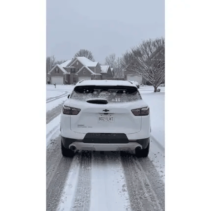 DrivePixel LED display mounted in vehicle rear window