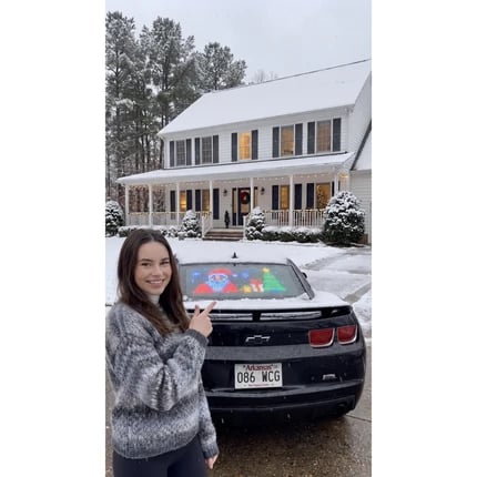 DrivePixel customer holiday car display